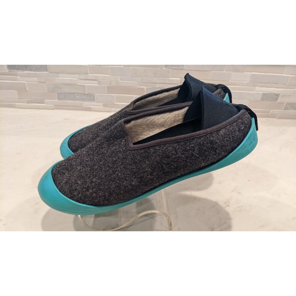 Mahabis Classic Gray Felt Shearling Detachable Slipper Women Size 39/ US 8 - Picture 3 of 12